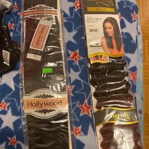 Real virgin human hair extensions dark brown